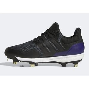 Adidas UltraBoost 1.0 DNA Black/Purple Baseball Cleats Men Size 9.5 Women 10.5